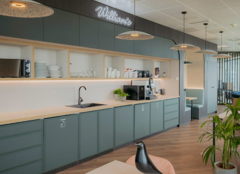 Cocina modular diseñada para espacios residenciales